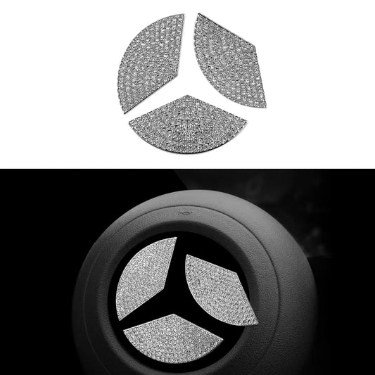 Mercedes Crystal Steering Wheel Emblem