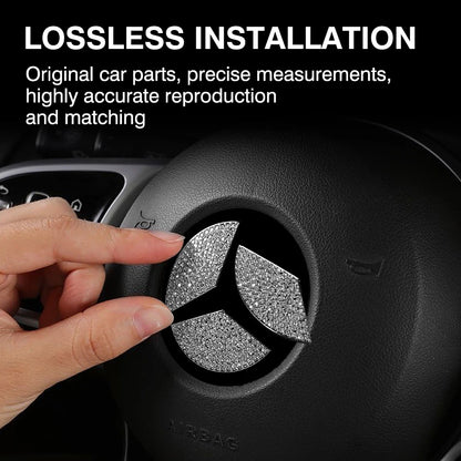 Mercedes Crystal Steering Wheel Emblem