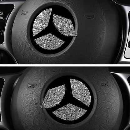 Mercedes Crystal Steering Wheel Emblem