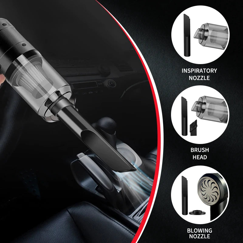 Cordless Car Vacuum – 15,000Pa